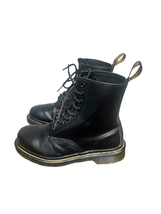 Dr. Martens Shoes - Dr. Martens Black Leather 1460 8 eye Lace-Up men or women’s Boots